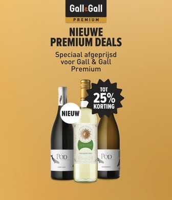 Nieuwe premium deals. Speciaal afgeprijsd voor Gall & Gall Premium